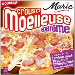 Pizza Crousti Moelleuse Extreme supreme royale MARIE, 530g