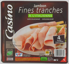 Jambon cuit découenné-dégraiss. 4tr. 120g