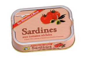 Les Mouettes d'Arvor Sardines aux Tomates Séchées à l'Huile d'Olive 115 g - 