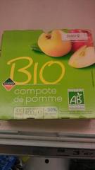 Compote de pomme, Bio 4x100g