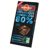 Alter eco chocolat noir rep dominicaine 80% 100g