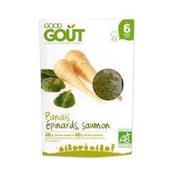 Good Gout bio panais epinards et saumon 190g des 6mois