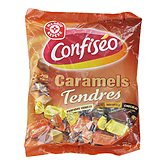 Caramels tendres Confiseo 4 parfums 450g
