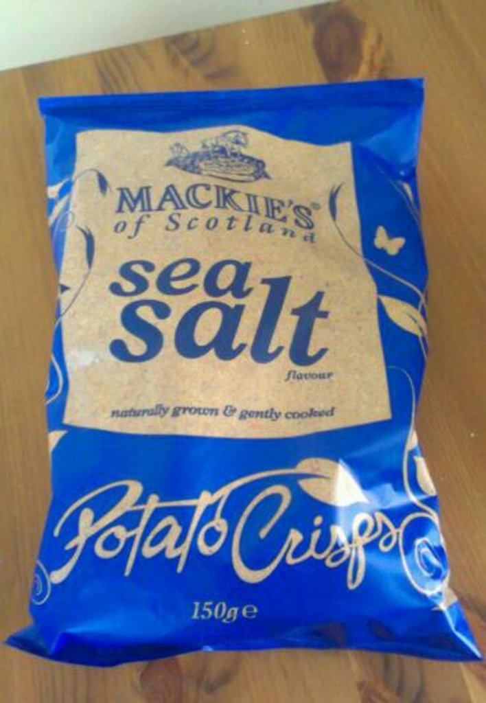 MACKIE'S Sea Salt Potato Crisps - Lot de 4