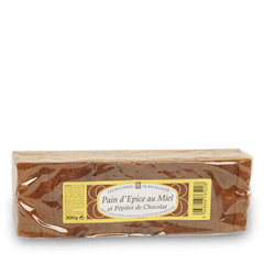 Pain d'épice au miel et pépites de chocolat LES RUCHERS DE BOURGOGNE, 300g