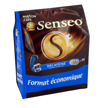 Senseo decafeine 36 dosettes 250g