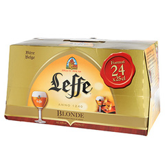 Bière blonde Abbaye de Leffe 6,6°pack 24x25cl