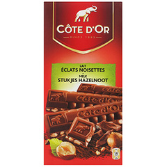 Chocolat au lait Cote d'Or Tablette eclats noisettes 200g