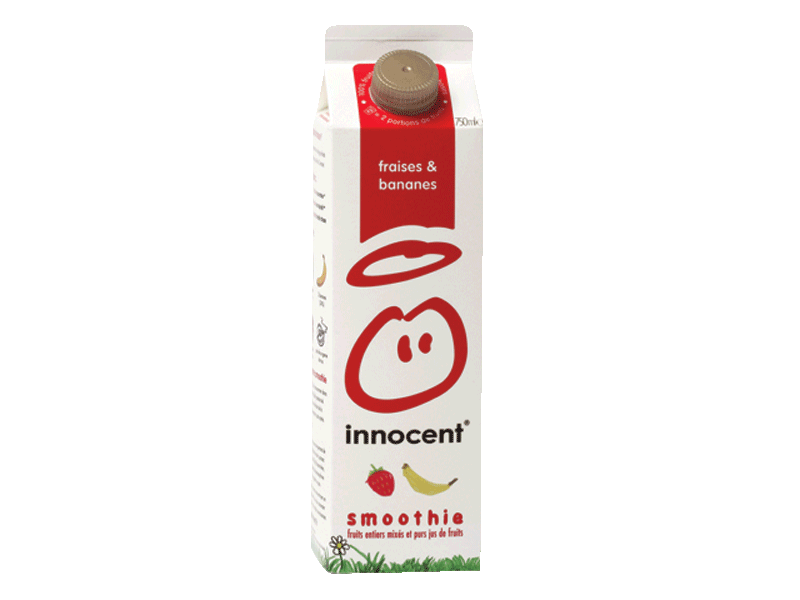 Innocent smoothie fraise/banane 75cl