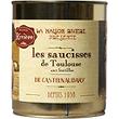Saucisses de toulouse aux lentilles MAISON RIVIERE, 4/4, boîte de 840g
