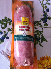 Saucisse pur porc a cuire MORTEAU SAUCISSE, 325g