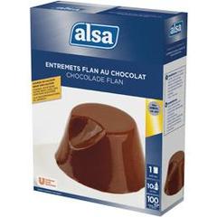 Alsa, Preparation pour entremets flan au chocolat, la boite de 1,1 kg