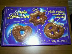 Pains d'épices Shoko Lebkuchen enrobés de chocolat au lai 500g