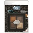 Labell Paris My Eyes - Ombres à paupières 4 couleurs brun terre de feu la palette de 6 g