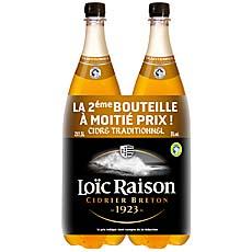 Cidre traditionnel Loic Raison pet 2x1,5l 2eme Ble a -50%