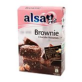 Alsa Préparation pour Brownie Chocolat Noisettes 340 g - Lot de 3