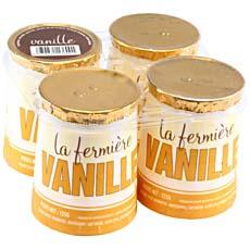 Yaourts arome vanille LA FERMIERE, 4x125g