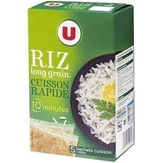 Riz long grain cuisson 10 minutes U, 5x200g