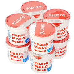 Fromage frais nature sucre MALO, 40%MG, 8x100g