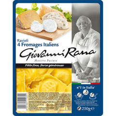 Pates fraiches Giovanni Rana Ravioli 4 fromages italien 250g
