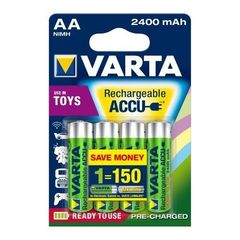 batterie rechargeable Varta Toy Accu Ready2Use Mignon AA Ni-Mh (4-Pack, 2400mAh)