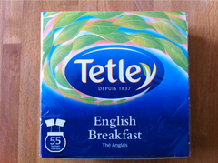 Tetley, The anglais, english breakfast , la boite de 55 sachets, 110 gr