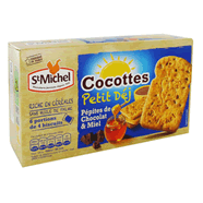 Biscuits cocottes Petit déj' pépites de chocolat & miel ST MICHEL, 300g