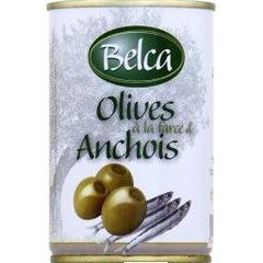Belca, Olives à la farce d'anchois, la boite de 350g