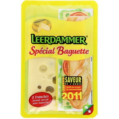 Fromage au lait pasteurise special baguette LEERDAMMER, 28%MG, 120g