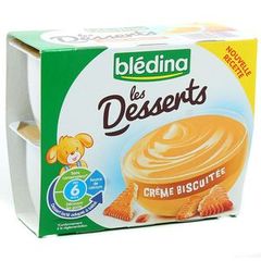 Bledina Les Desserts crème biscuité 4x100g dès 6 mois