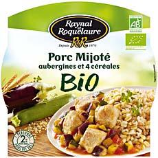 Porc mijote, aubergines et 4 cereales bio RAYNAL ET ROQUELAURE, 285g