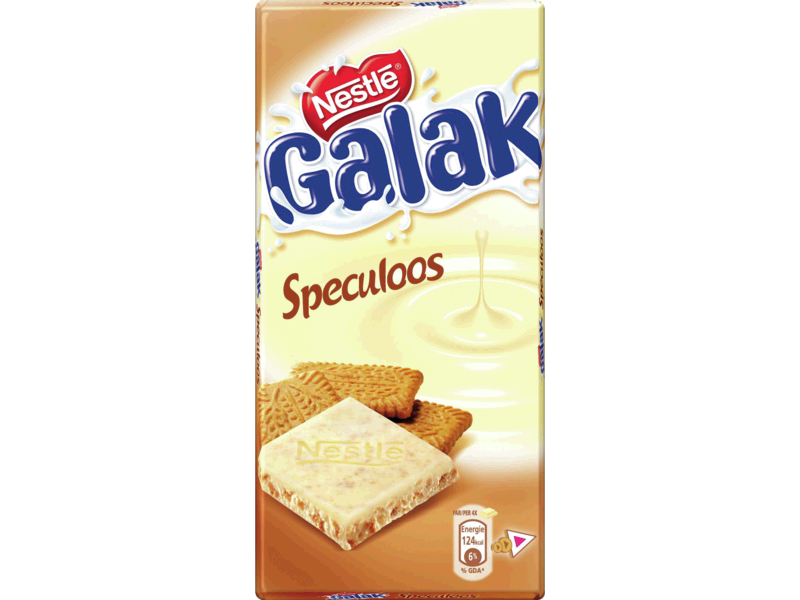 Chocolat blanc avec speculoos - Galac