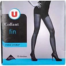 Collant voile lycra U, taille 3, sable