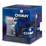 Chimay bière bleue coffret 3x33cl + 1 verre