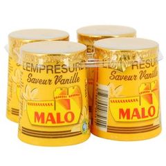 Malo empresure vanille pot carton 4x125g