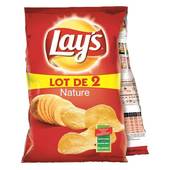 Lay's Chips nature le lot de 2 paquets de 150 g