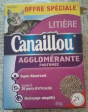 Canaillou Litière pour chat agglomérante parfumée le sac de 4 kg