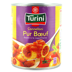 Cannelloni Turini pur boeuf Sauce napolitaine 800g