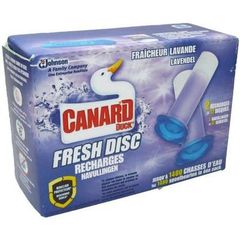 Recharge pour cuvette Fresh Disc fraicheur lavande CANARD WC, 2x6 disques