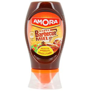 Amora, Sauce barbecue au miel, le flacon souple de 282 gr