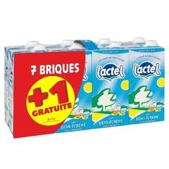 Lactel lait demi-ecreme 7x1l