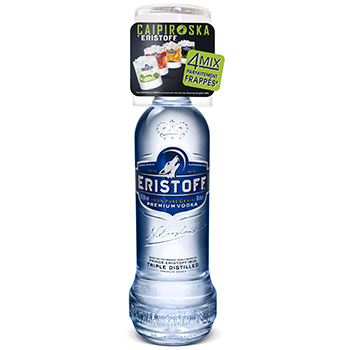 Vodka Eristoff Original 37.5%vol. 70 cl + verre