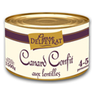 Pierre Delpeyrat manchons de canard confits lentilles 1,5kg