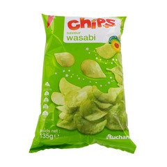 Auchan chips saveur wasabi 135g