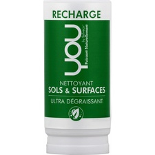 You by Salveco Recharge nettoyant sols & surfaces ultra dégraissant menthe la recharge de 100 ml