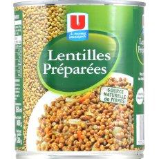 Lentilles preparees U, 530g
