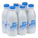 Auchan lait demi-écrémé bouteille 6x1l