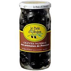 Olives noires aux aromates de Provence LE BRIN D'OLIVIER, 250g