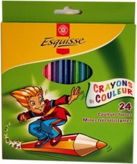 Crayons de couleur Esquisse x24