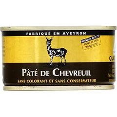 Conserv. Quatre Fages, Pate de chevreuil, la boite de 130g